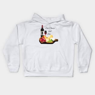 Eat Cheese and Sin Kids Hoodie